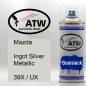 Preview: Mazda, Ingot Silver Metallic, 39X / UX: 400ml Sprühdose, von ATW Autoteile West.